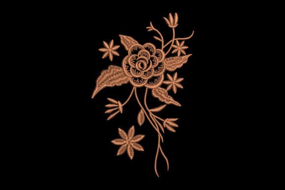 Copper Rose Vine Embroidery Design Review