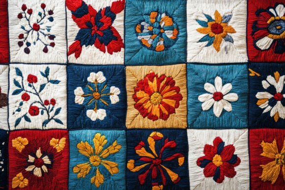 Embroidery Floral Pattern Background Wal Review