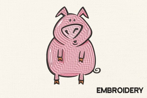 Funny Pig Embroidery Design Review