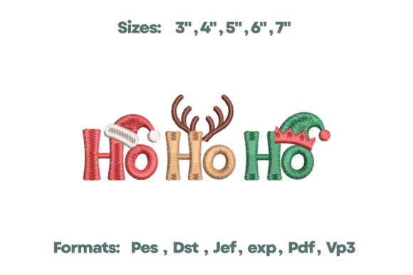 Ho Ho Ho Santa Reindeer Elf Embroidery Review