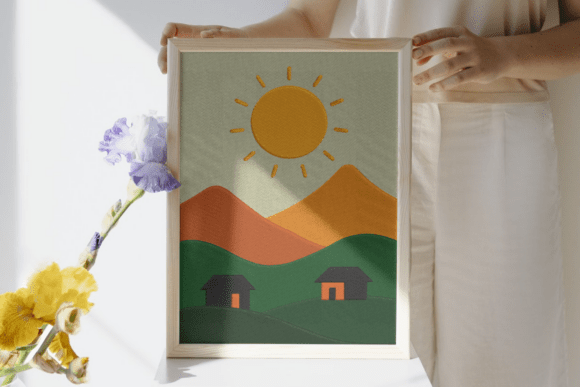 Sun over Village Embroidery Design Review