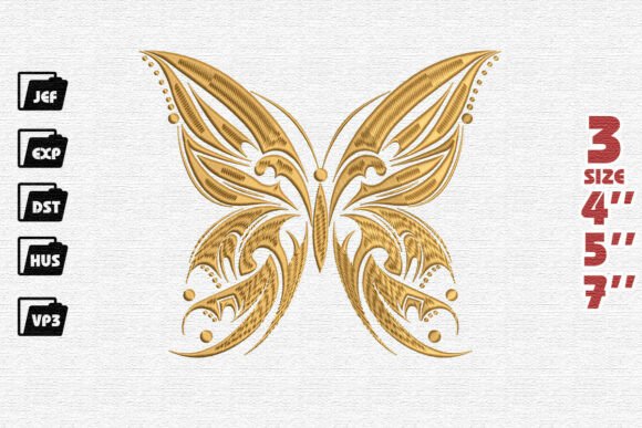 Tribal Butterfly Embroidery Design Review